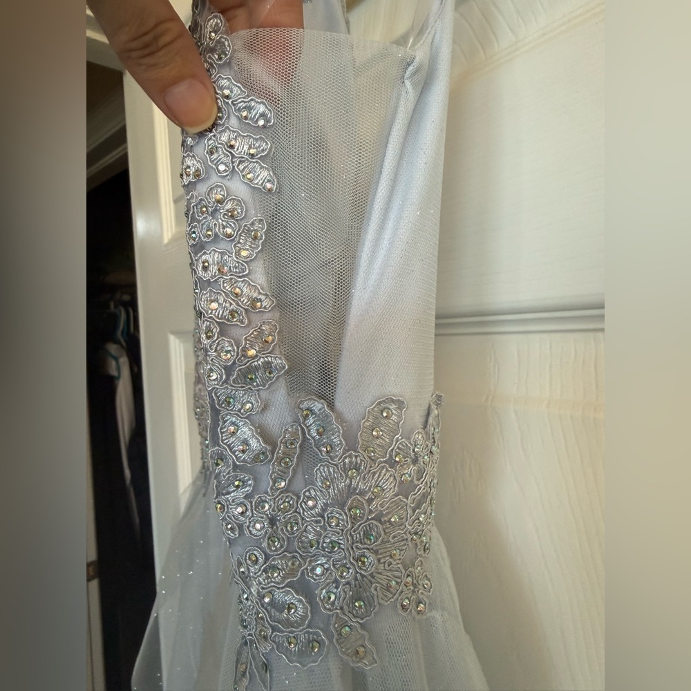 Light Blue Pear Culture Formal Dress - Picture 6 of 10